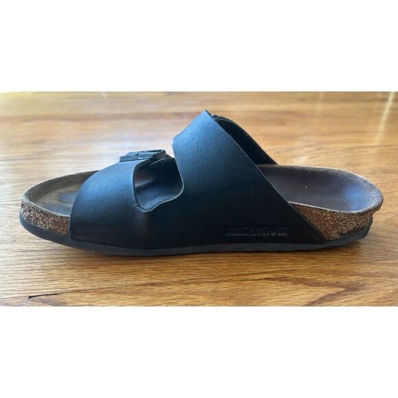 Birkenstock Arizona Black Leather Double Strap Sandals women size 36 US 6 - Picture 3 of 9